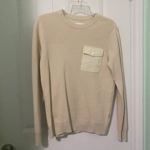 Frank and Oak Knit Sweatshirt with Pocket